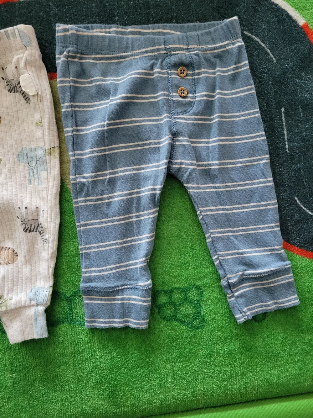 4 Pack Of  Baby Footed And Non Fo Pants Set - Brands Chickpea, Carters, Rabbit+B